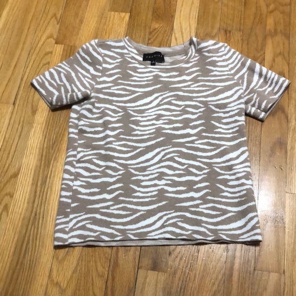 Short sleeve cropped sweater - Picture 1 of 2